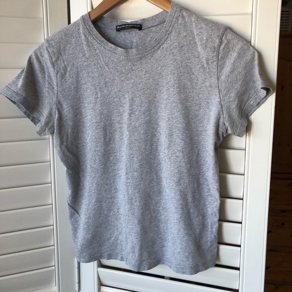 Basic Grey Brandy Melville Tee - Picture 2 of 2